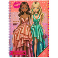 Ksi��ka projektowanie mody z naklejkami i szablonami pomara�czowa 140056/2 BESTIES