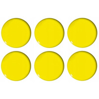Magnesy do tablic żółte wypukłe 30mm/6 GM301-PY6 TETIS