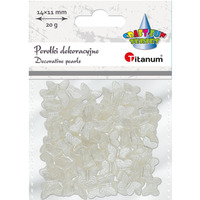 Koraliki perełki motylki 20g, 14x11mm 649894 TITANUM