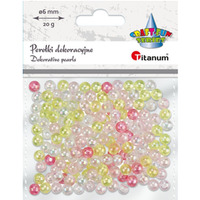 Perełki kolorowe 20g, 6mm 649452 TITANUM