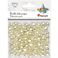 Perełki serca 20g, 8x8mm 626381 TITANUM