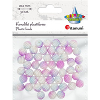Koraliki kolorowe 50szt. 10mm 648535 TITANUM