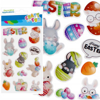 Naklejki zaj�czek wielkanocny 12szt. CRAFT WITH FUN 531728