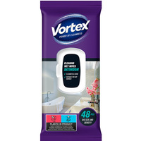 Chusteczki nawilżane VORTEX do łazienki z klapką 48 szt