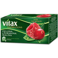 Herbata VITAX INSPIRATIONS (20 torebek) zielona, urawina i malina 40g