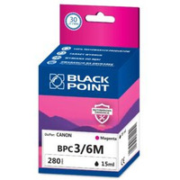 Tusz BLACK POINT (BPC3/6M) purpurowy 15ml zamiennik CANON (BCI-3M/BCI-6M) BJC3000/6000/i550