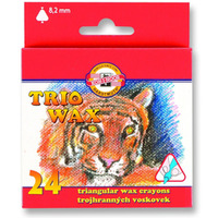 Kredki TRIO WAX 24 kolory 8,2 mm 8274/1 KOH-I-NOOR