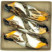 Ptaszki dekoracyjne z klipsem 12cm (6szt.) PTD-6128 ALIGA