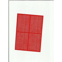 CYFRY samoprzylepne 0, 7cm (8) czerwone ARTDRUK