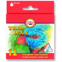 Kredki TRIO WAX 12 kolorw 8,2 mm 8272/1 KOH-I-NOOR
