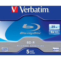 Płyta BD-R VERBATIM BluRay 25GB jewel case 6x Scratchguard Plus 43715