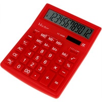 Kalkulator VECTOR VC-444R czerwony 12p