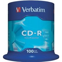 Płyta CD-R VERBATIM CAKE(100) Extra Protection 700MB x52 43411