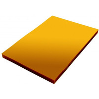 Okładka foliowa do bindowania A4 NATUNA żółta przezroczysta 0, 20mm (100szt)