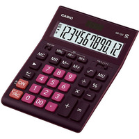 Kalkulator CASIO GR-12C-WR ciemna czerwień