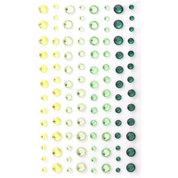 Krysztaki samoprzylepne 3-6mm zielone (104) 251112 Galeria Papieru