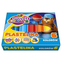 Plastelina 6 kolorw Sweet Colours KOMA-PLAST
