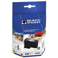 Tusz BLACK POINT (BPC51) kolor 595str zamiennik CANON (CL-51/0618B001) IP2200/6210/6220/MP150/160