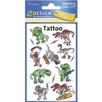 Naklejki tatuae dla dzieci DINOZAURY 56772 Z-DESIGN KIDS TATTOO AVERY ZWECKFORM