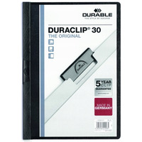 Skoroszyt zaciskowy A4 1-30k 220001 czarny DURACLIP Original DURABLE