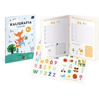 Kolorowanka A4 16k z naklejkami KALIGRAFIA + zadania INTERDRUK