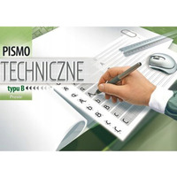 Blok A4 pismo techniczne typ B proste Kreska