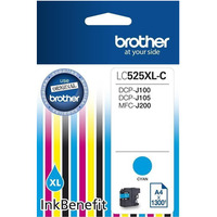 Tusz BROTHER (LC525XL-C) niebieski 1300str