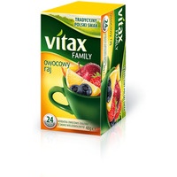 Herbata owocowo-zioowa VITAX FAMILY (24 torebki bez zawieszki)48g Owocowy Raj
