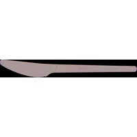 Nóż RCPLA 16, 5cm czarny (50szt) VR-KN6.5B 100% biodegradowalny