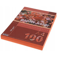 Papier ksero A4 160g KRESKA pomarańczowy 100ark