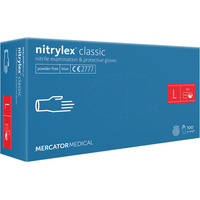 Rękawiczki NITRYL niebieskie `L` 8-9 MERCATOR MEDICAL