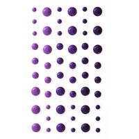 Kropki samop.emaliowane 4-7mm fioletowe 54szt 251118 Galeria Papieru
