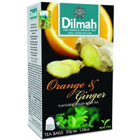 Herbata DILMAH (20 torebek) czarna z aromatem Pomaraczy i Imbiru