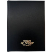 Teczka do podpisu 10k, grzbiet kryty z g�bk� czarna 1824-920-023 WARTA