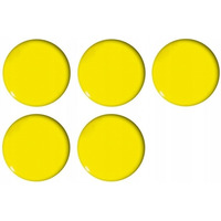 Magnesy do tablic żółte wypukłe 35mm/5 GM302-PY5 TETIS