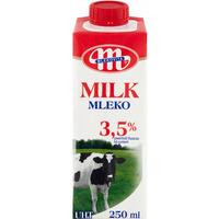 Mleko MLEKOVITA UHT (12 sztuk) naturalne 3, 5% 250ml