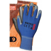 R�kawice REIS RNYPO NS nylonowe powlekane poliuretanem niebiesko-szare roz.6/XS