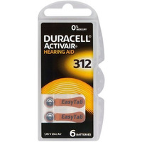 Bateria DURACELL Activair 312/PR41 do aparatów słuchowych blister (6szt)