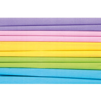 Bibuła marszczona 25x200cm - PASTEL - MIX 5 kolorów, 10 rolek, Happy Color