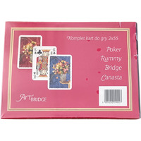 Karty do gry 2x55 kart (2 talie) Art.BRIDGE No810