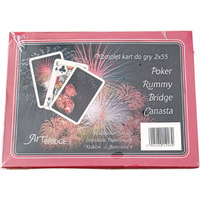 Karty do gry 2x55 kart (2 talie) Art.BRIDGE No820