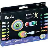 Markery akrylowe FIORELLO GR-1106 12 kolorw 160-2262