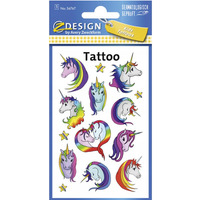 Naklejki tatuaże dla dzieci JEDNOROŻEC 56767 Z-DESIGN KIDS TATTOO AVERY ZWECKFORM
