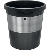 Kosz plastikowy elegance 18l, kolor metalowo-czarny H6107399 MAPED
