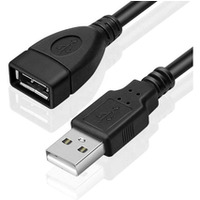 Kabel BULK przedłużacz USB A-A USB 2.0 1, 5m czarny