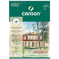 Blok rysunkowy z faktur STUDENT A4 150g 50ark 400084732 CANSON