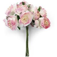 Kwiaty papierowe bukiecik PIWONIA różowa (10) 252028 Galeria Papieru