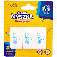Gumka do cierania MYSZKA blister (3 sztuki) 403022009 ASTRA