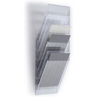 Zestaw 6 pojemnik�w A4 przezroczystych pion 1709760400 FLEXIBOXX DURABLE