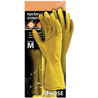 Rękawice REIS RFROSE Y gumowe flokowane żółte roz.10/XL
